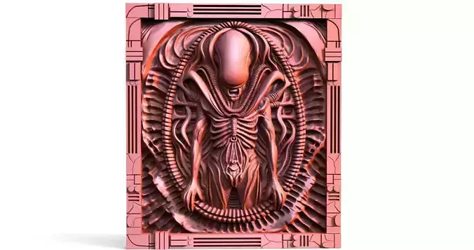Alien Xenomorph CNC 3D print model