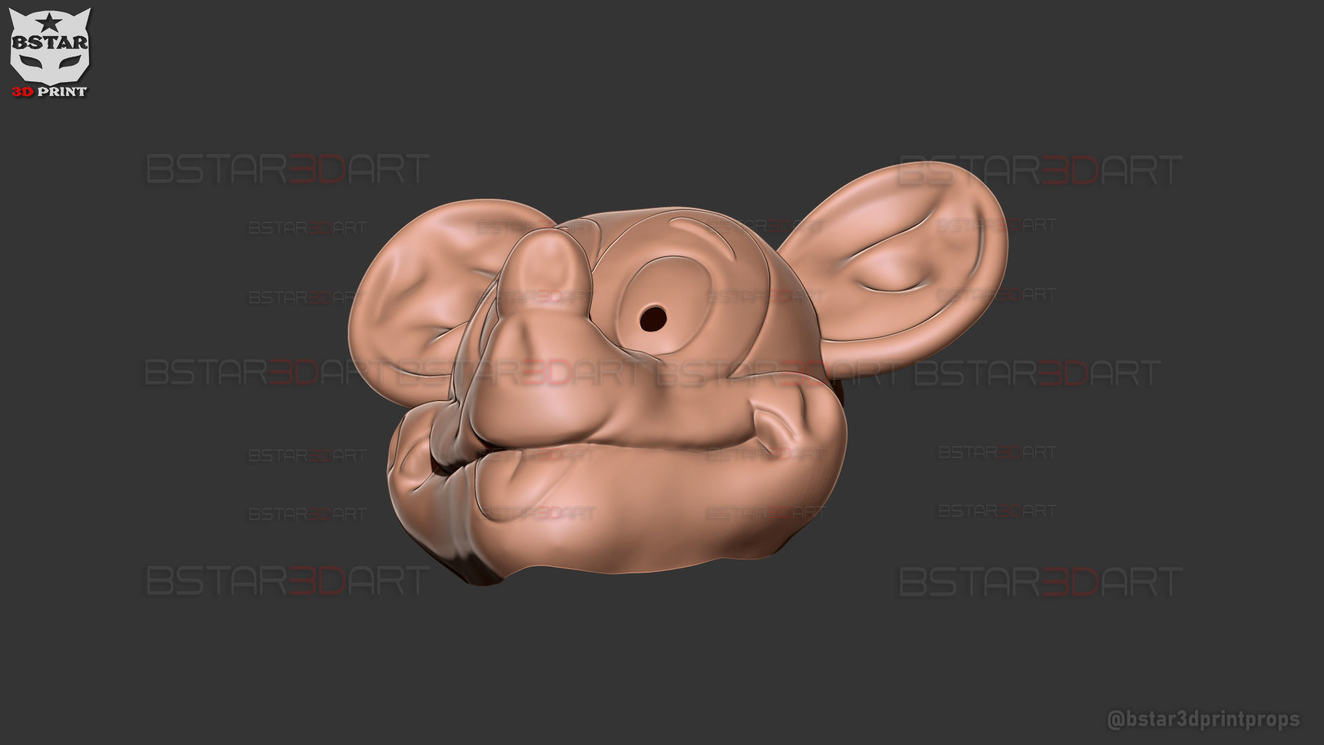 Mickey Mouse Trap Mask - Halloween Cosplay 3D print model_25