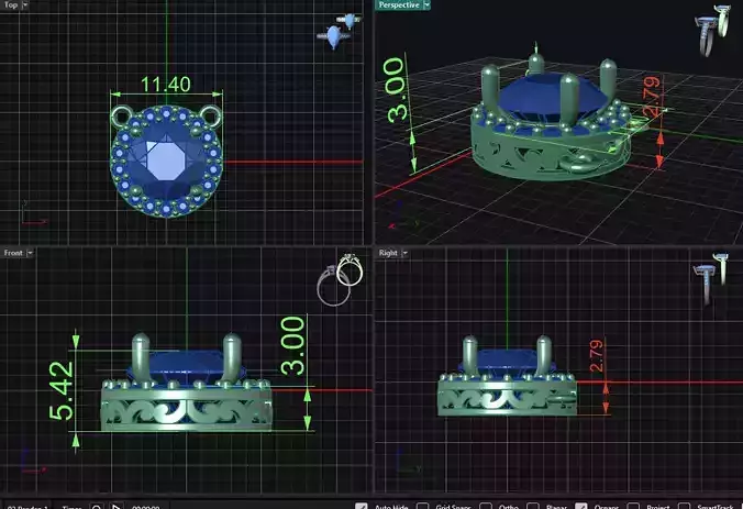 Diamond Look Pendant