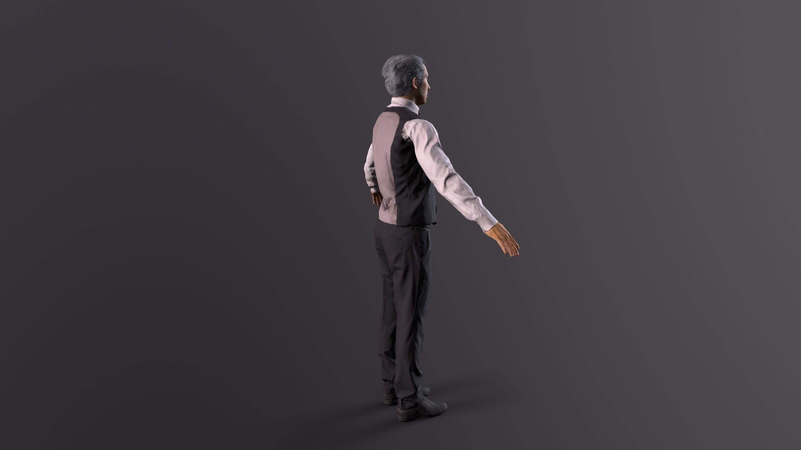 boss  avater Low-poly 3D model_3