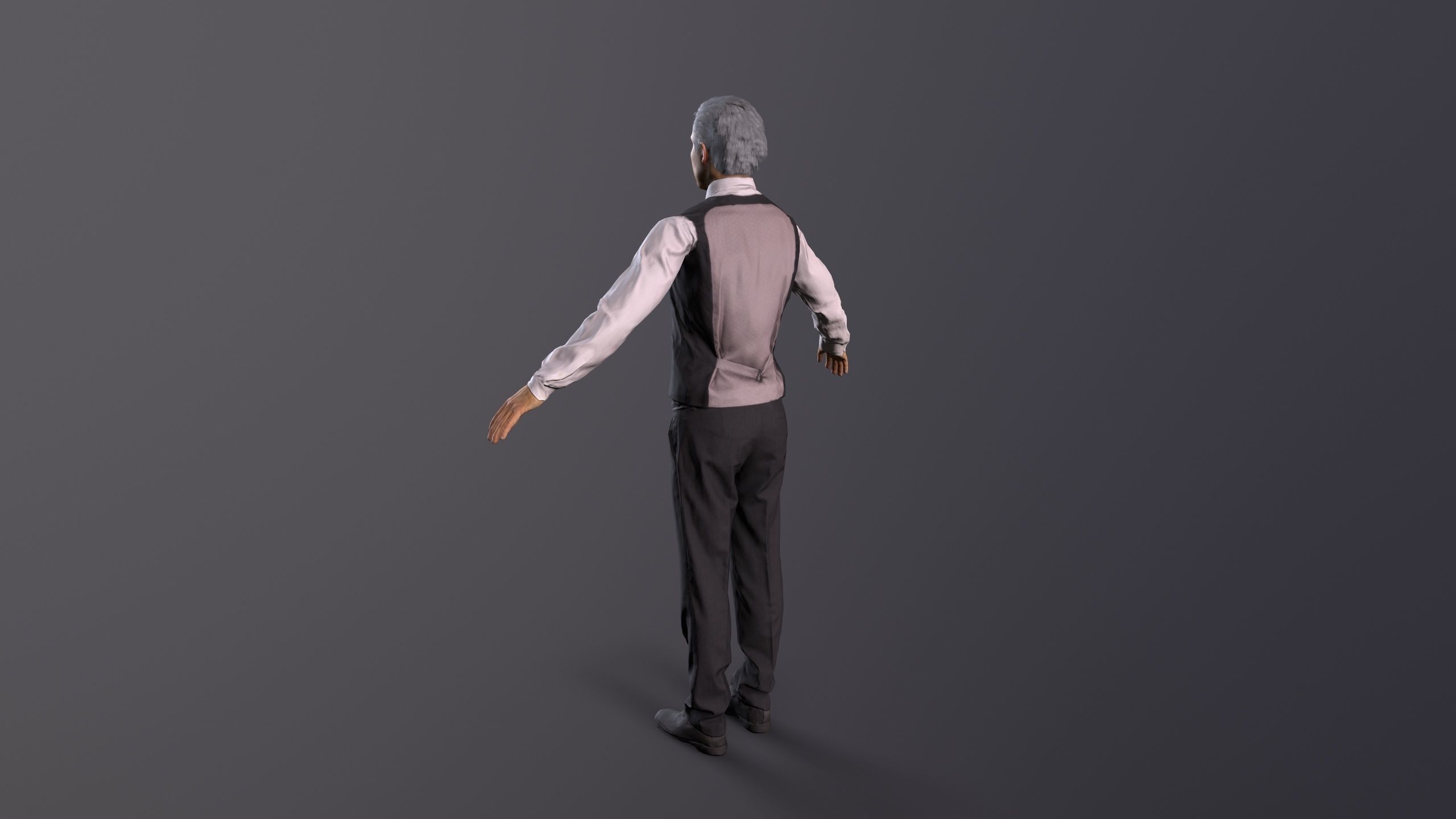 boss  avater Low-poly 3D model_4