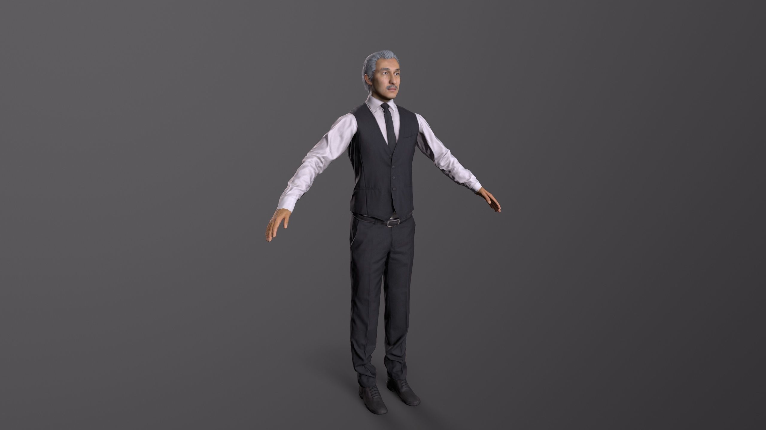 boss  avater Low-poly 3D model_1