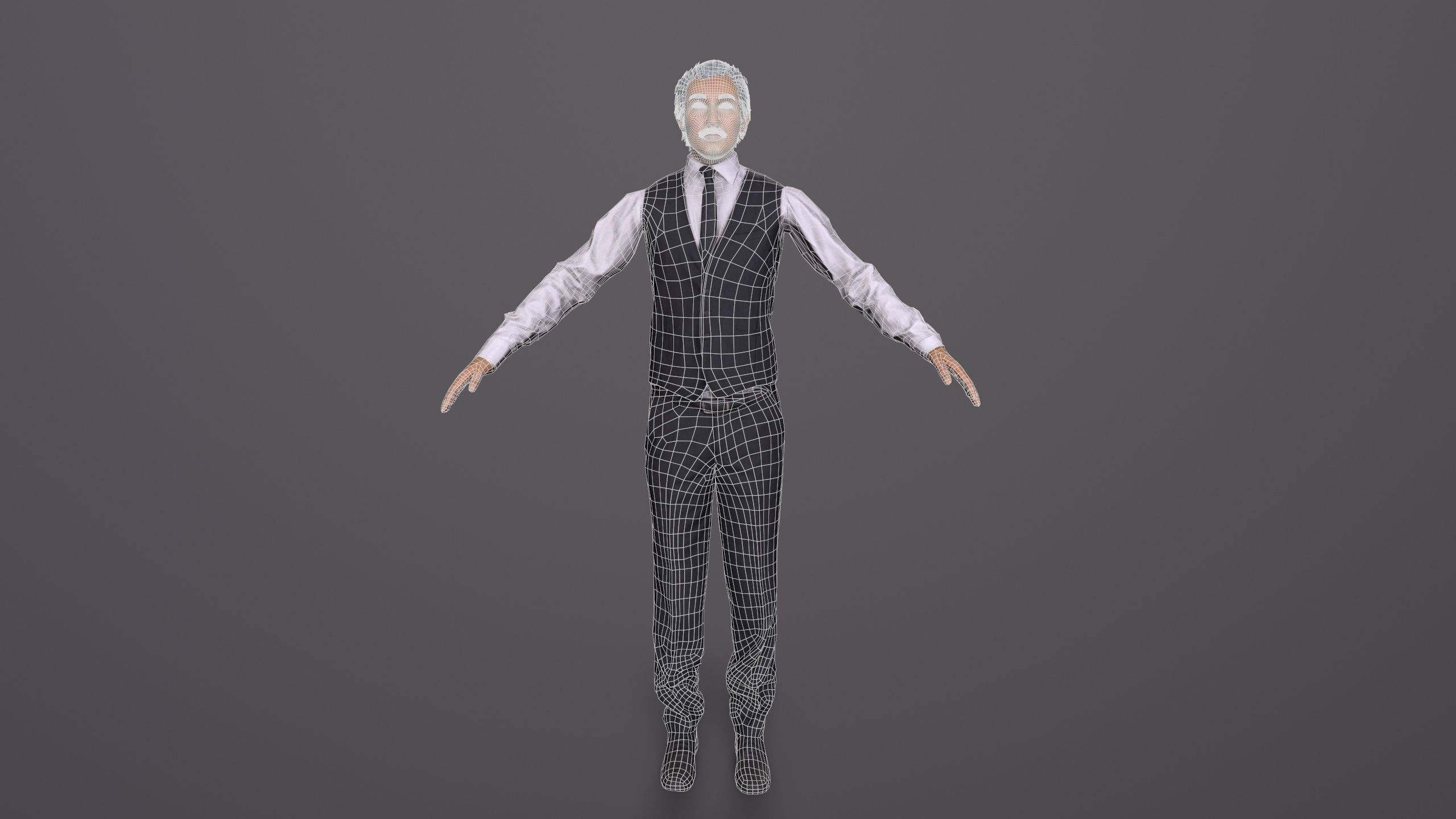 boss  avater Low-poly 3D model_5