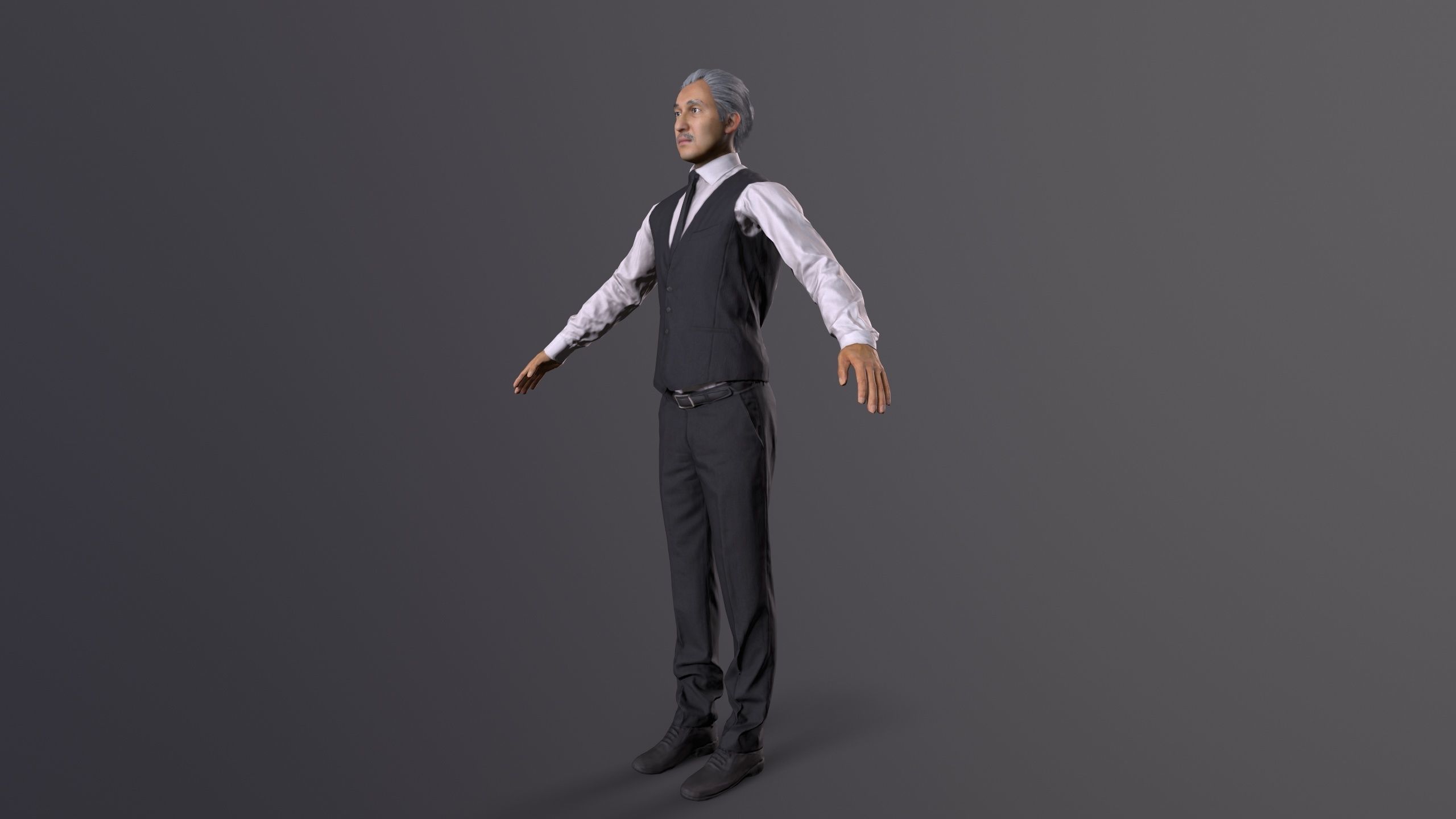 boss  avater Low-poly 3D model_2