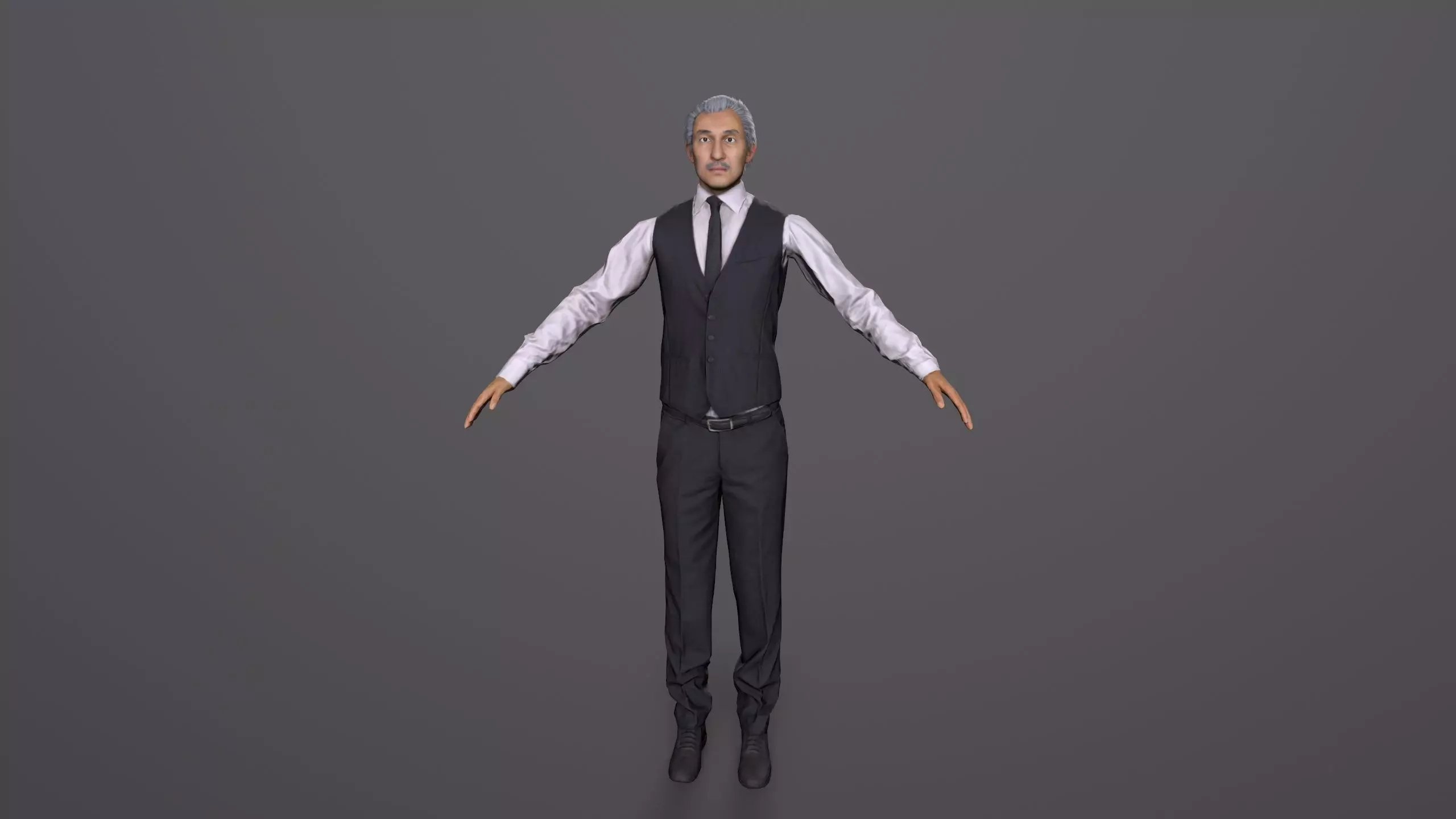 boss  avater Low-poly 3D model_0