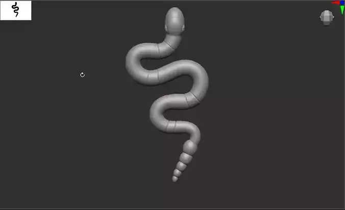 Ekans Pokemon taxidermy 3D print model