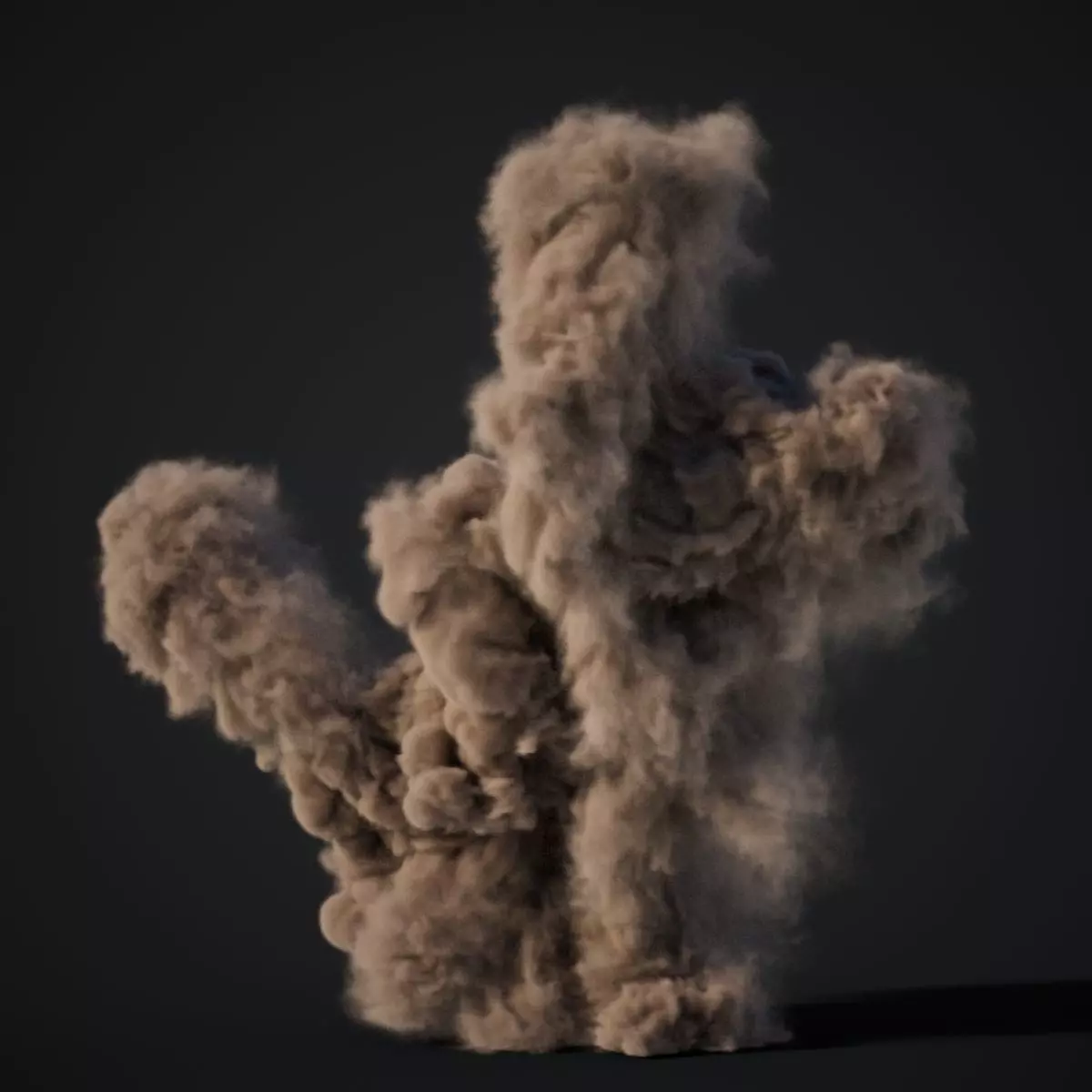VDB Animated Dust Explosion 2 3D model_0