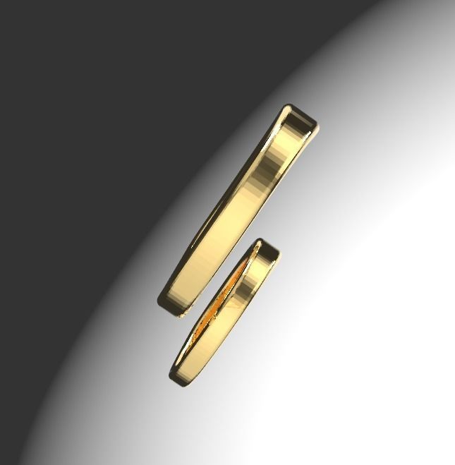 Anillos Argollas Ring 3D model_5