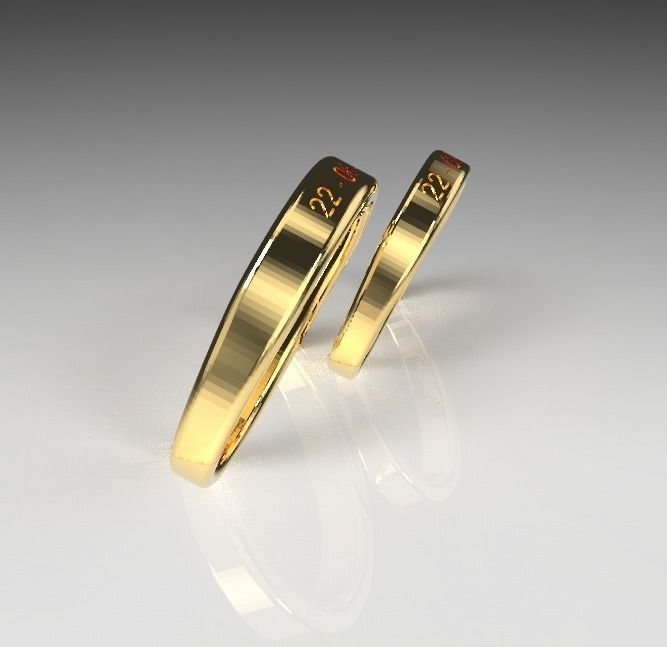 Anillos Argollas Ring 3D model_4