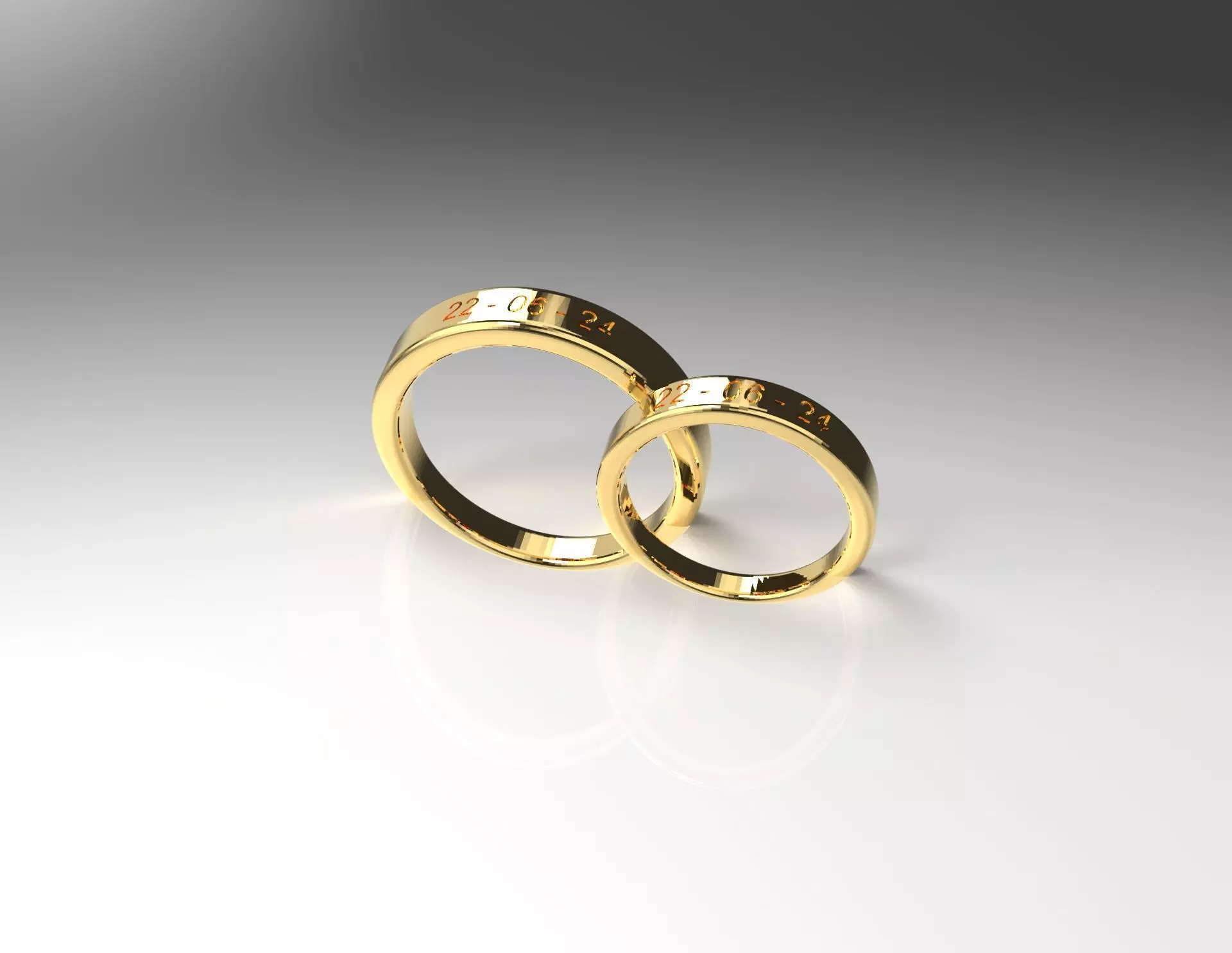 Anillos Argollas Ring 3D model_0