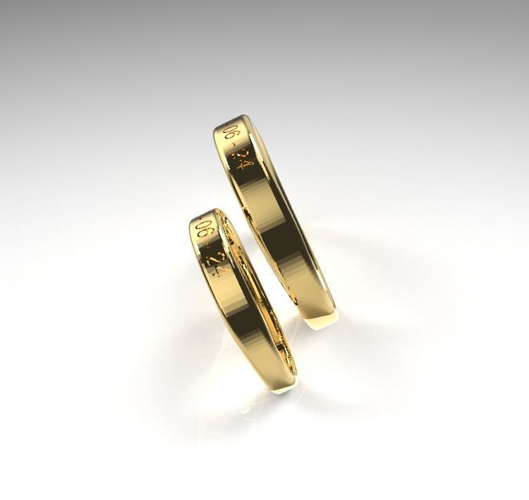 Anillos Argollas Ring 3D model_3