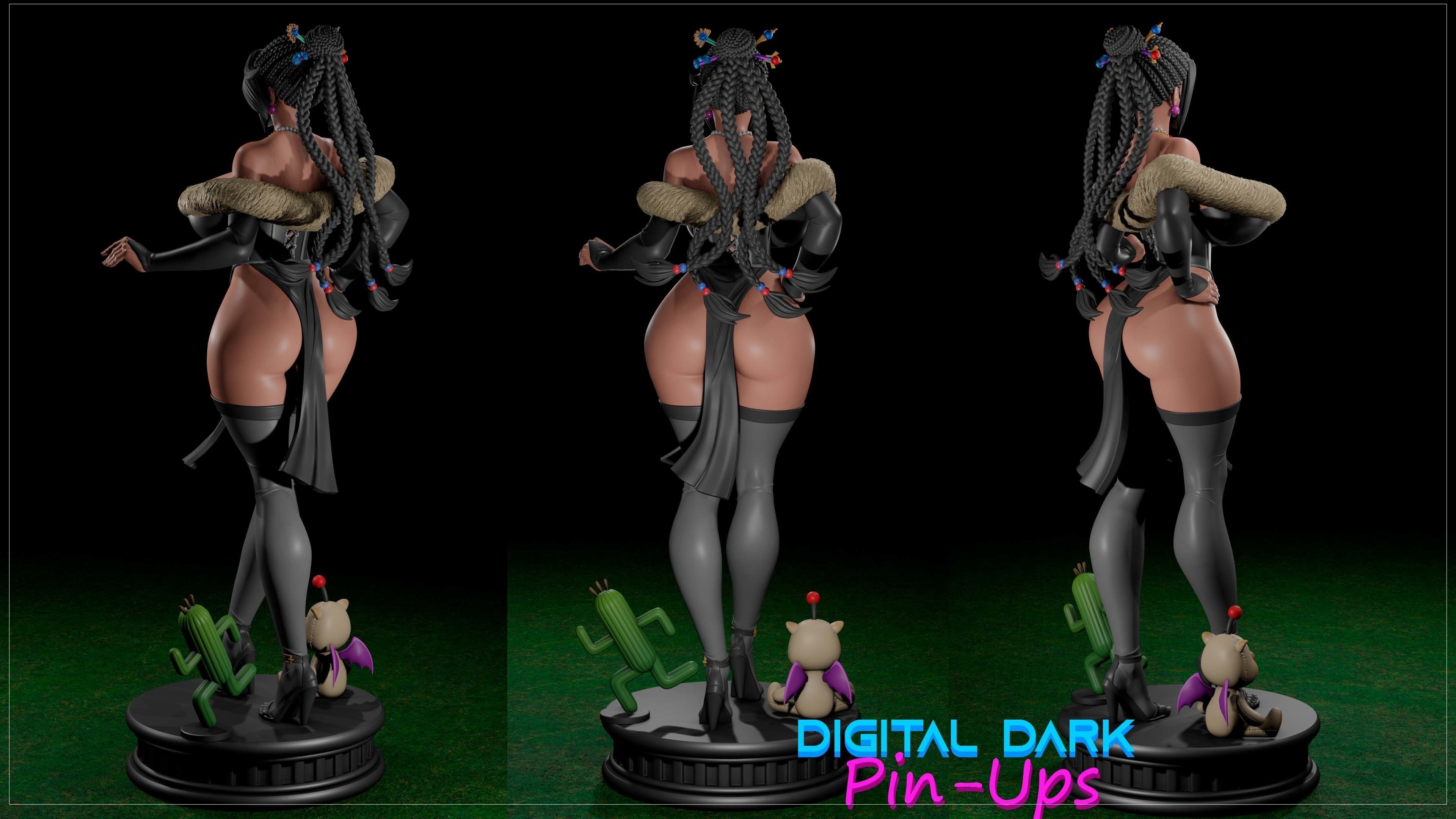 Lulu with NSFW version and Miniatures  3D print model_3