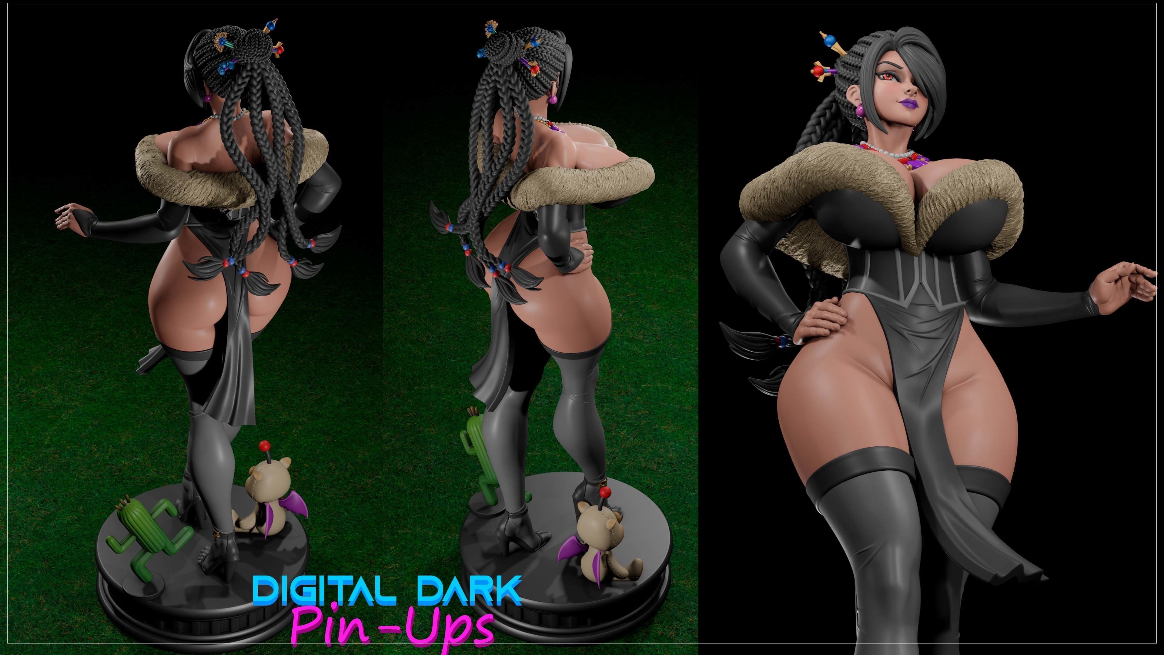 Lulu with NSFW version and Miniatures  3D print model_15
