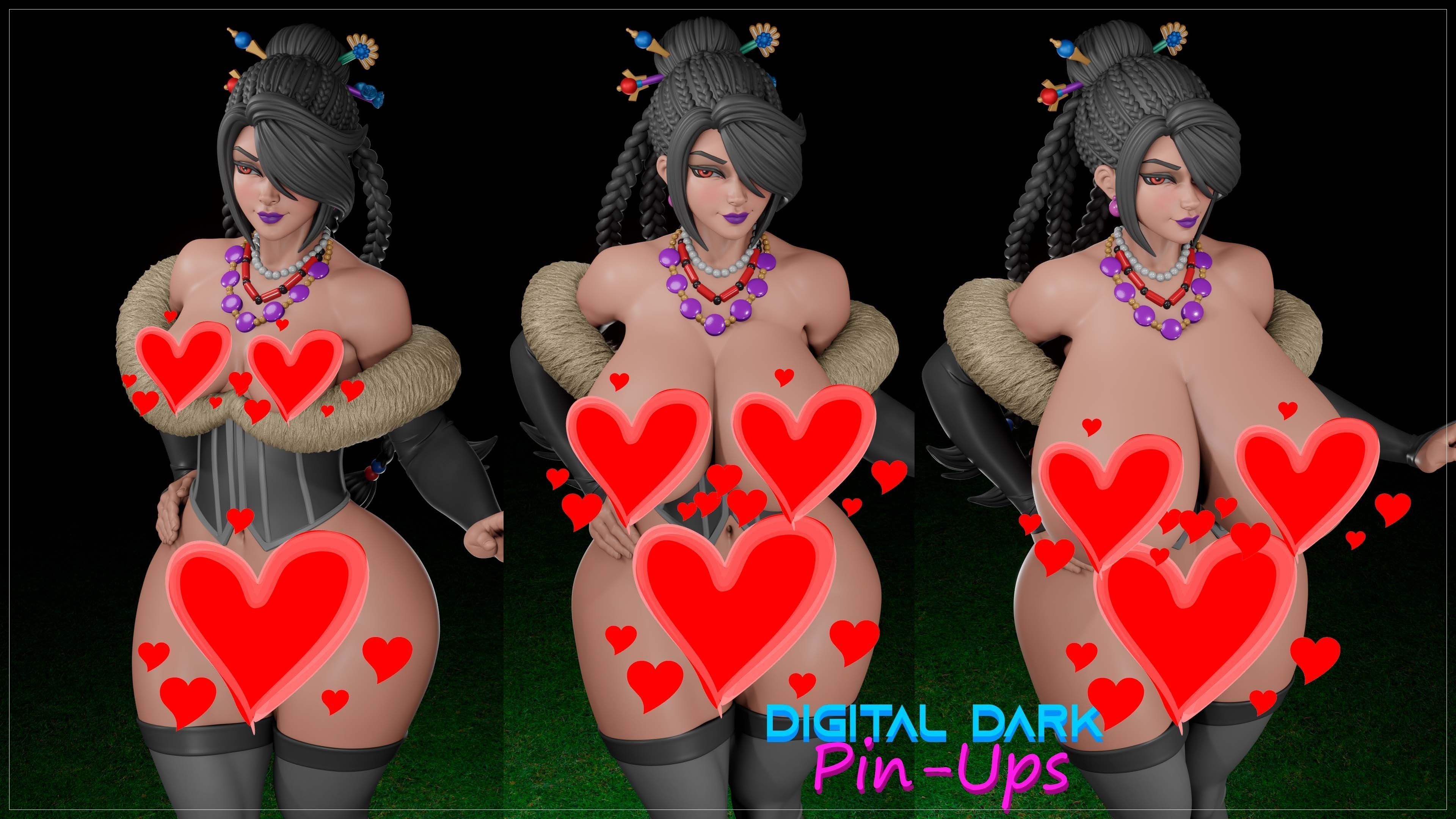 Lulu with NSFW version and Miniatures  3D print model_11