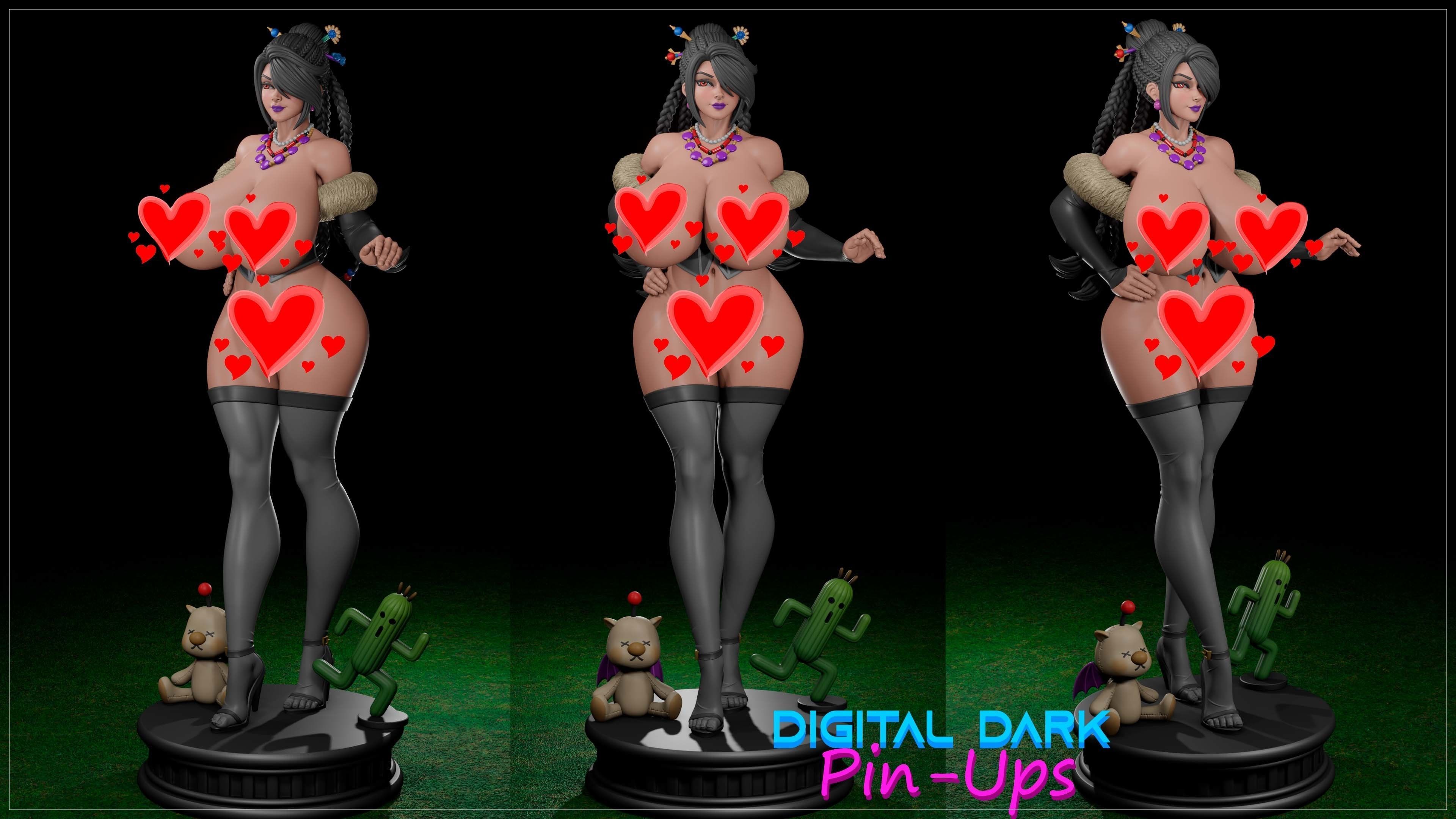 Lulu with NSFW version and Miniatures  3D print model_10