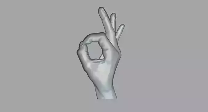 Hand 03 3D print model