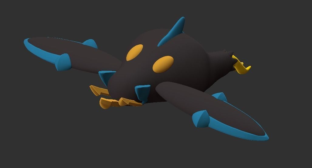 Empoleon Pokemon taxidermy 3D print model_2