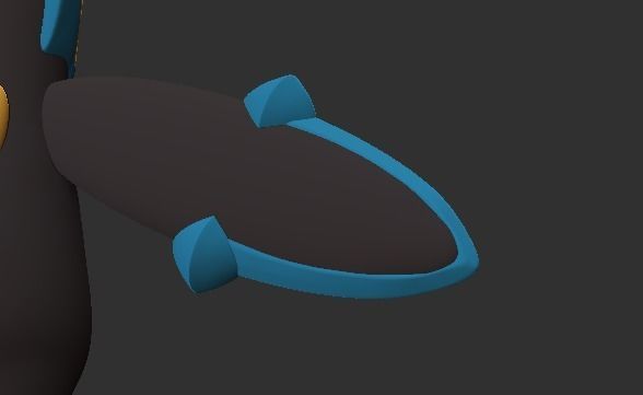 Empoleon Pokemon taxidermy 3D print model_4