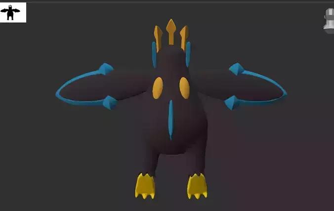 Empoleon Pokemon taxidermy 3D print model
