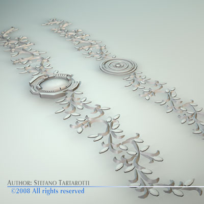 Stucco decorations 3D model_5