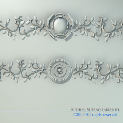 Stucco decorations 3D model_3
