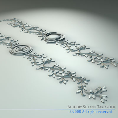 Stucco decorations 3D model_4