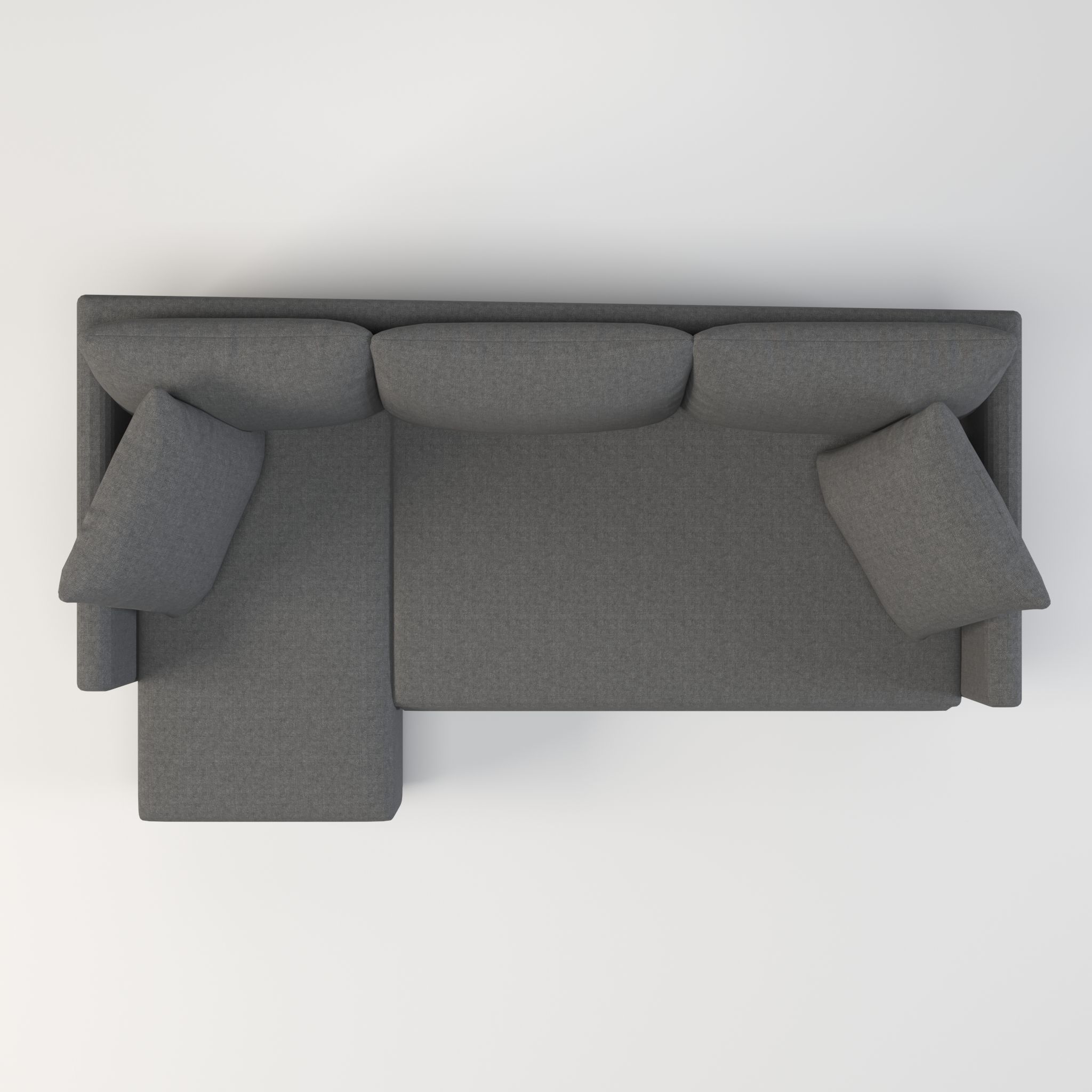 sectional custom modern classic sofa Low-poly 3D model_5