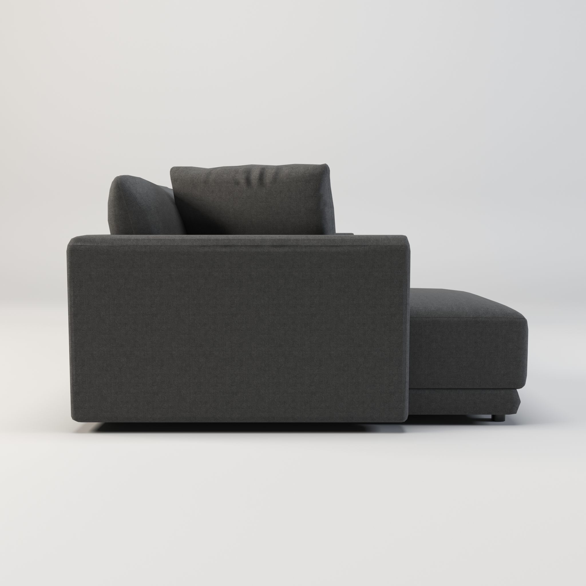 sectional custom modern classic sofa Low-poly 3D model_3