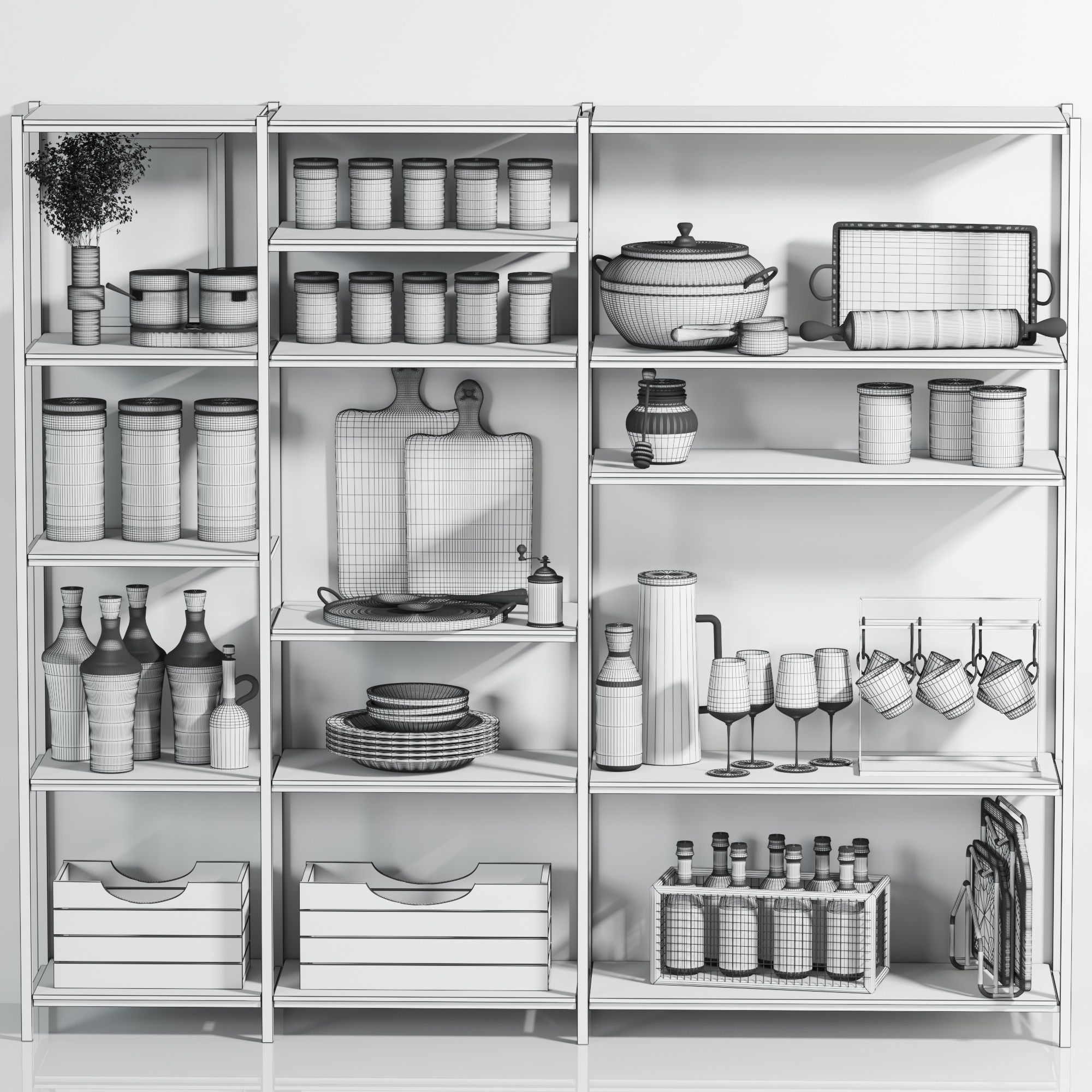 Kitchen accessories 06 3D model_6