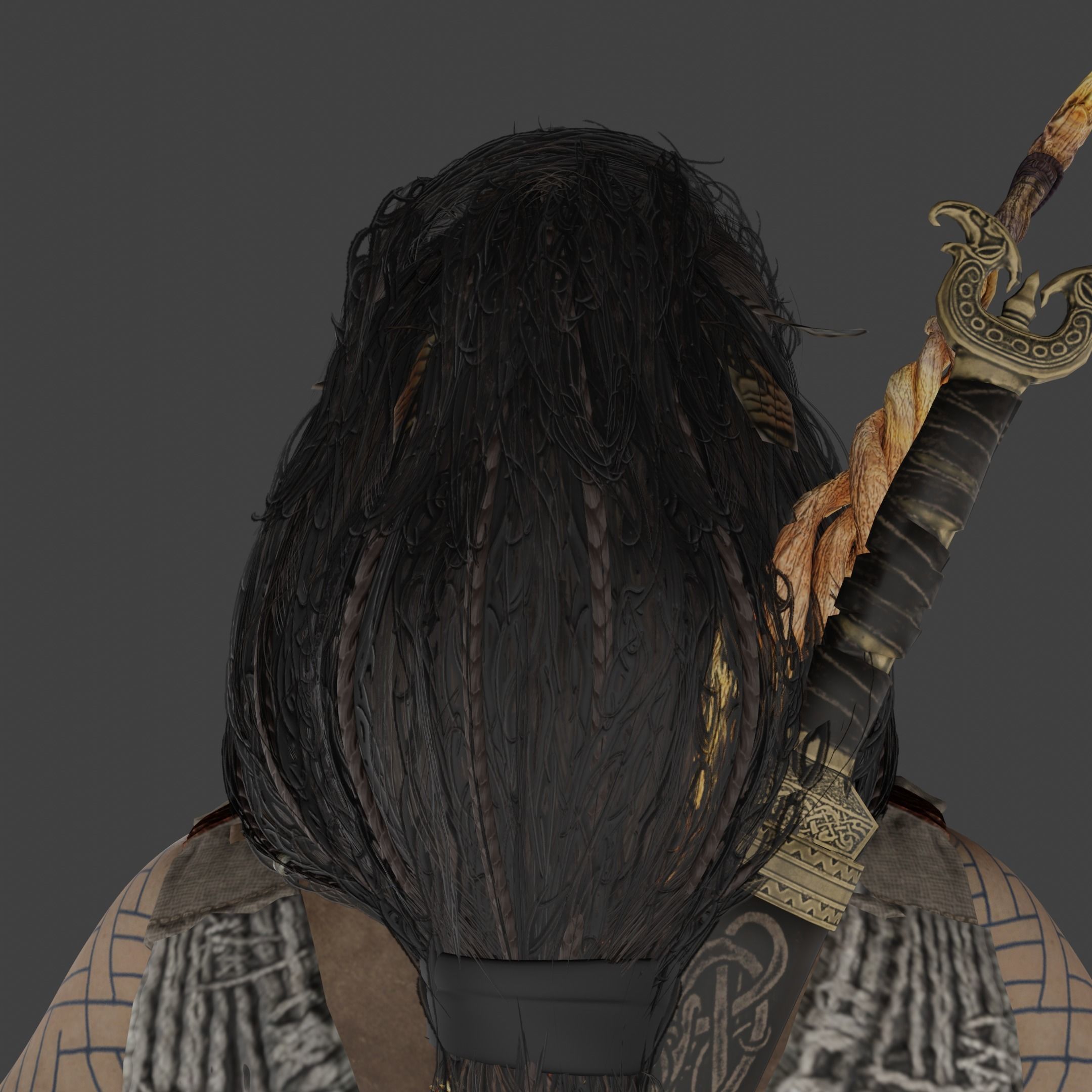 Freya Low-poly 3D model_12