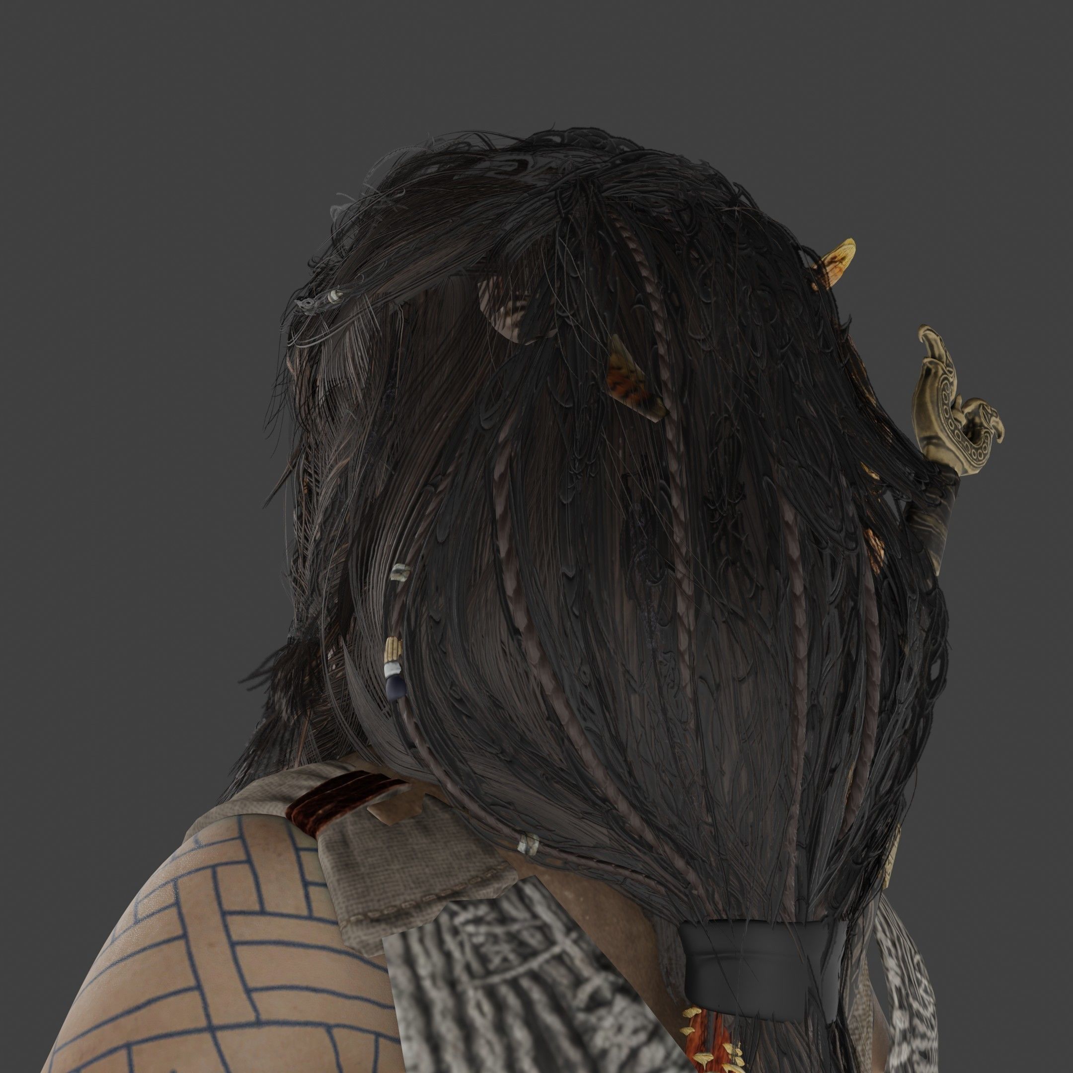 Freya Low-poly 3D model_14