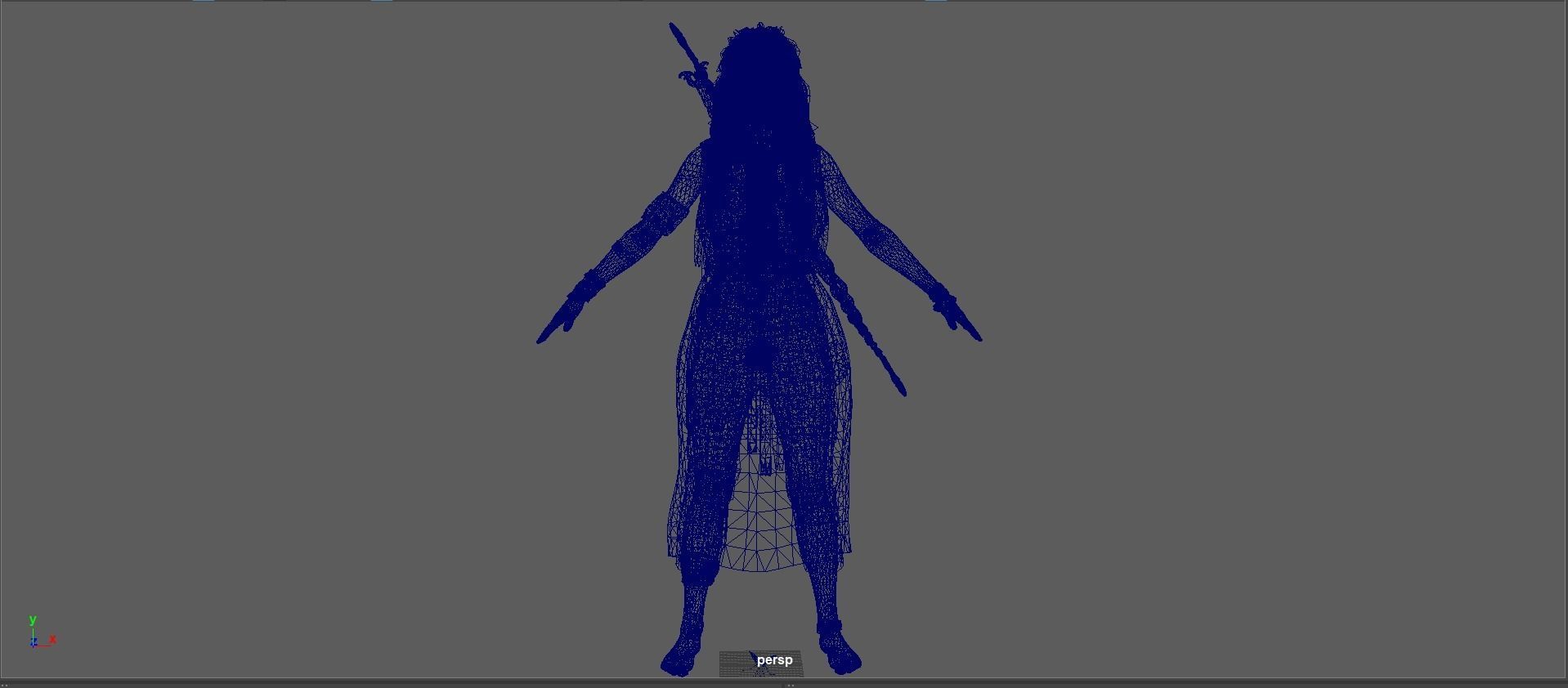 Freya Low-poly 3D model_18