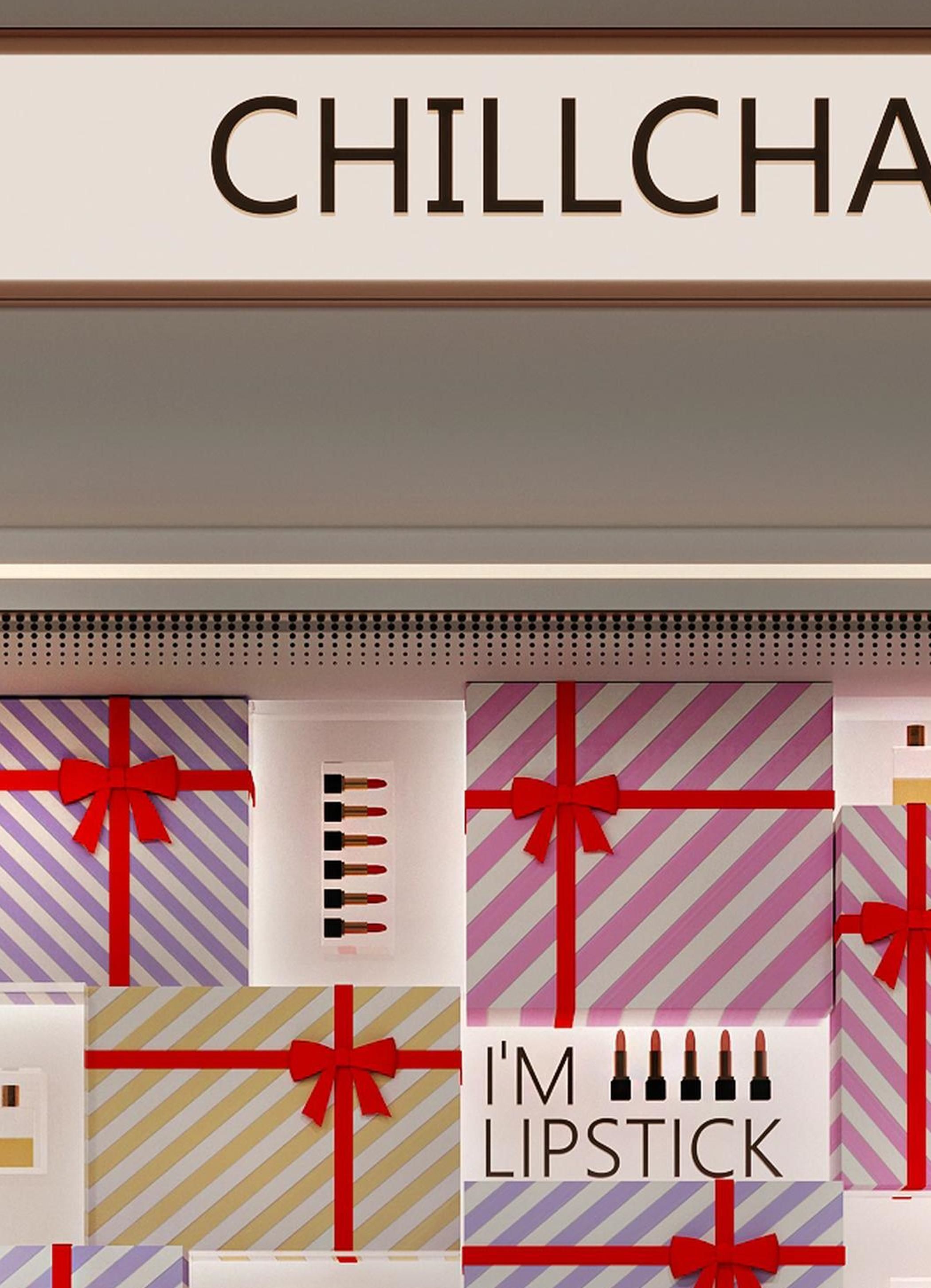 Shop Cosmetic Window Design Modern 3D model_4