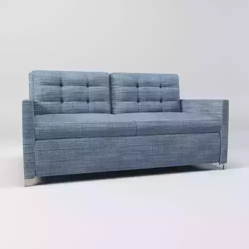 tufted modern double seat sleeper sofa