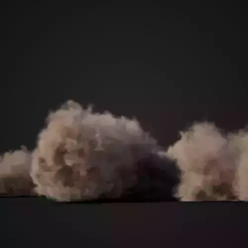 VDB Animated Dust Explosion 11 3D model