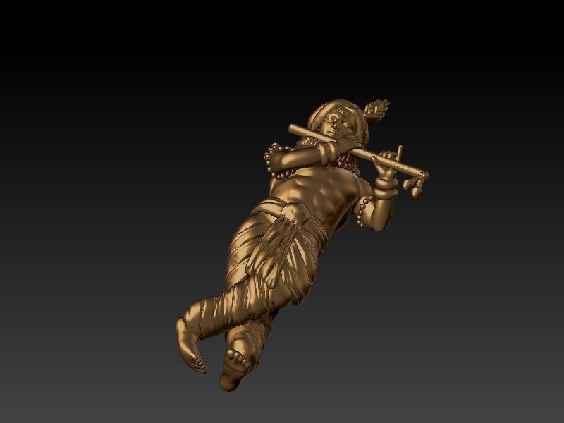 Krishna straight 3D print model_6