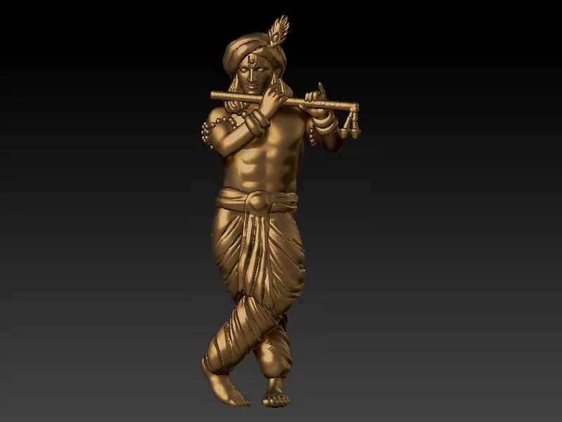 Krishna straight 3D print model_0