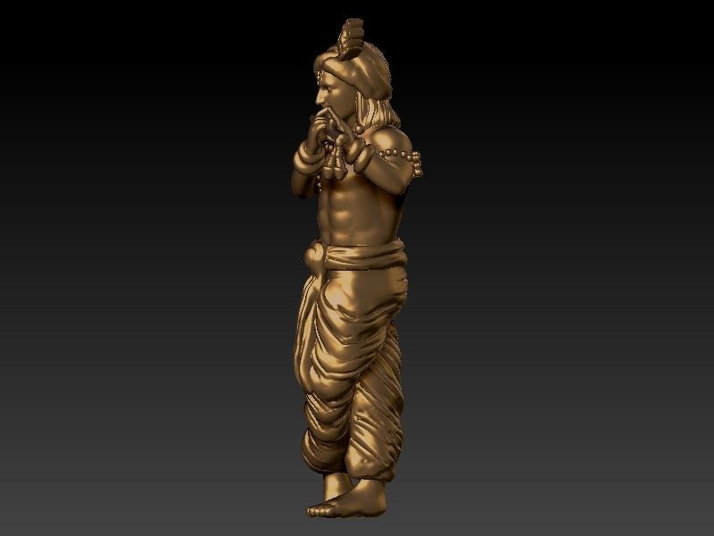 Krishna straight 3D print model_1