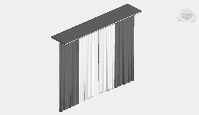 Curtain Revit Family Model 001