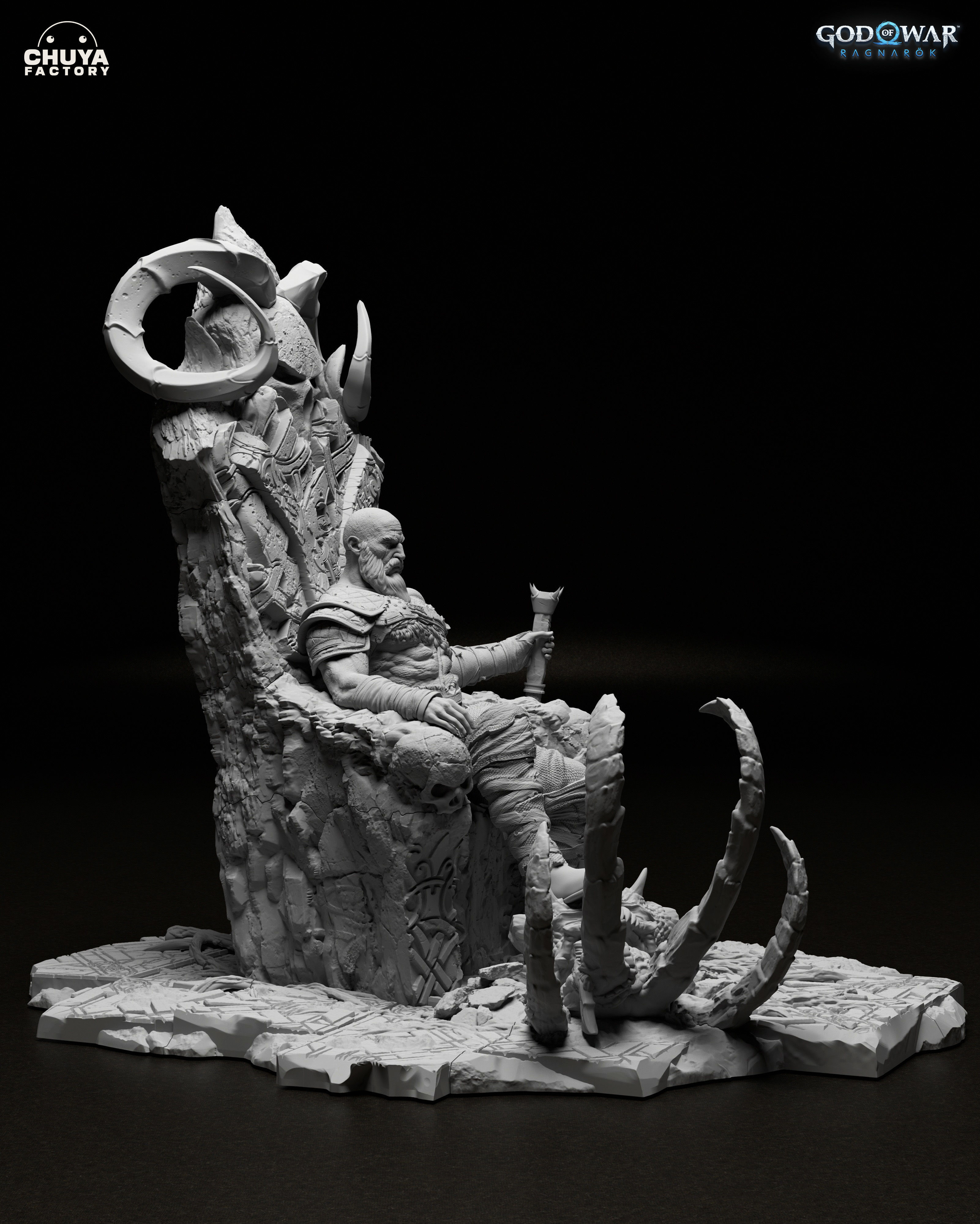 Kratos - God of War Ragnarok 3D print model_3