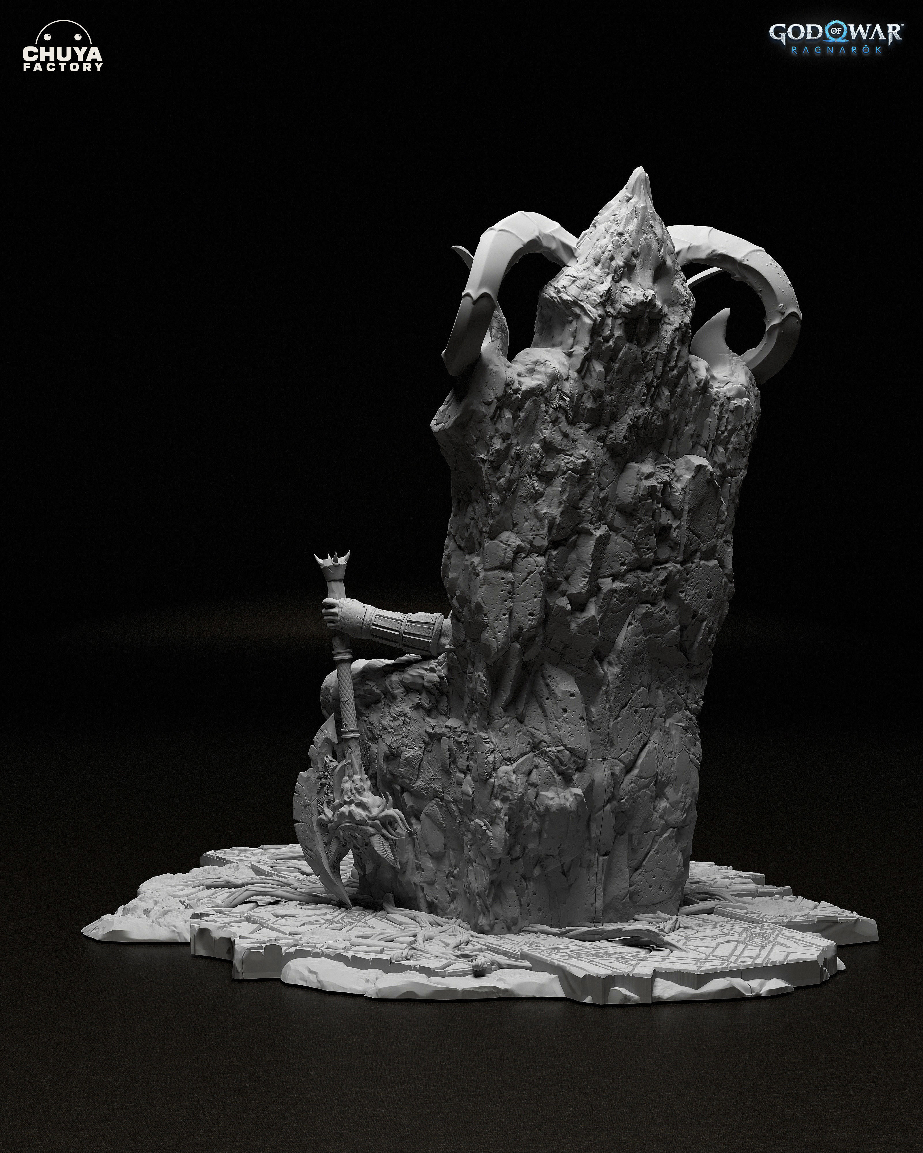 Kratos - God of War Ragnarok 3D print model_2