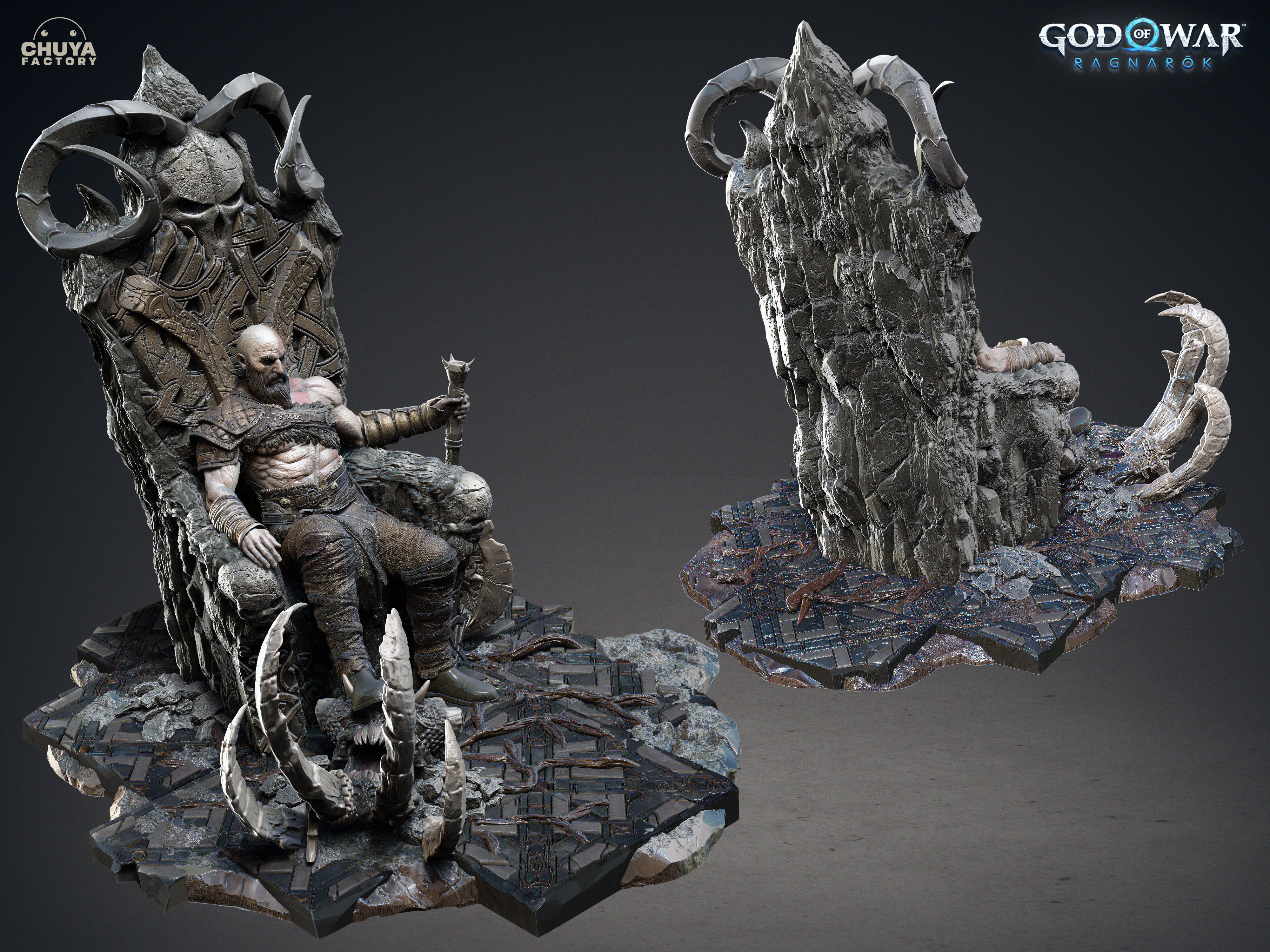 Kratos - God of War Ragnarok 3D print model_9
