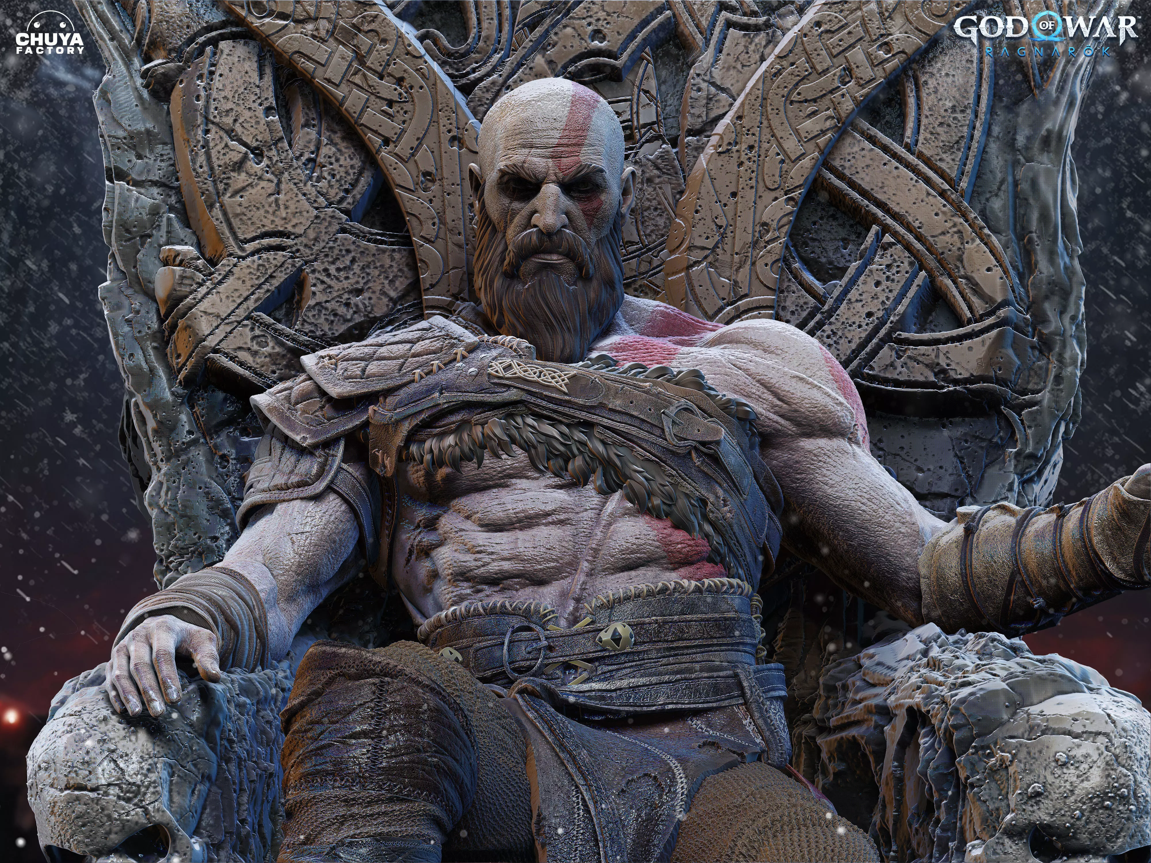 Kratos - God of War Ragnarok 3D print model_0