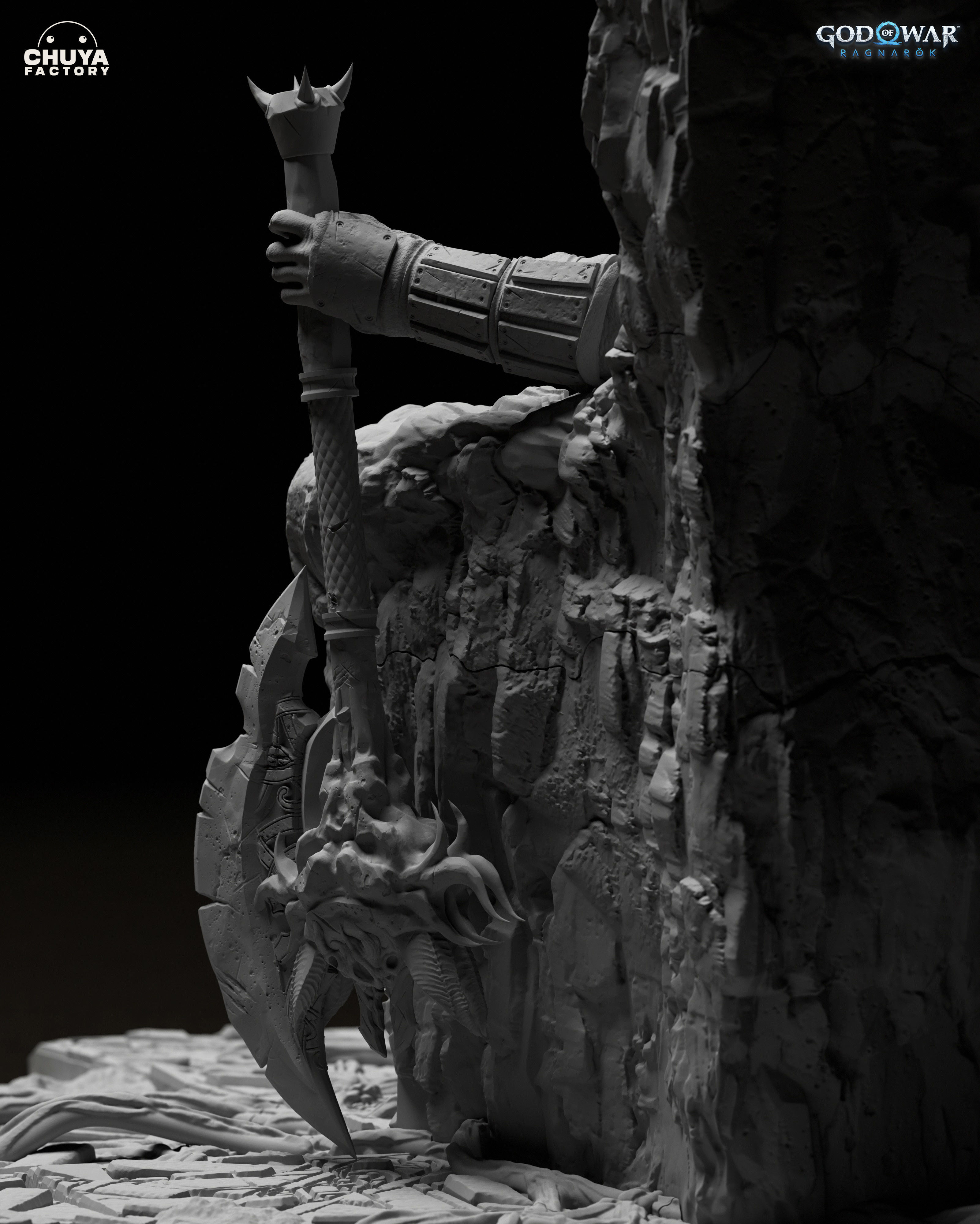 Kratos - God of War Ragnarok 3D print model_5