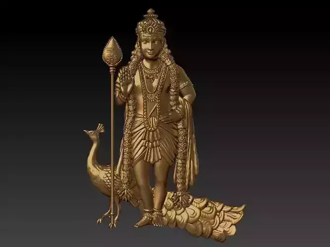 Lord Murugan  Lord Kartikeya 3D print model
