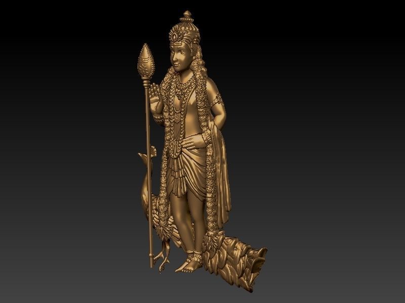 Lord Murugan  Lord Kartikeya 3D print model_1