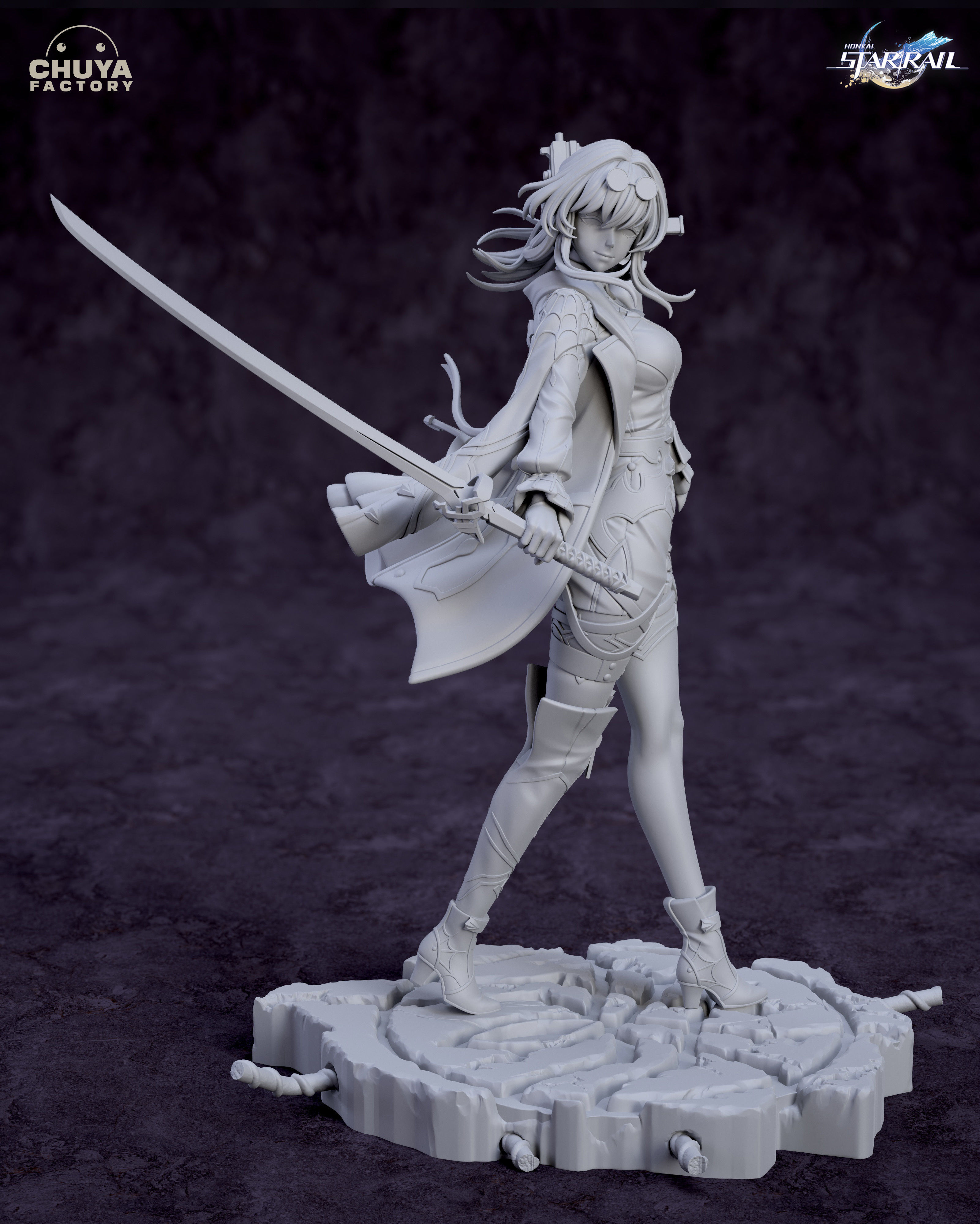 Kafka - Honkai Starrail 3D print model_5