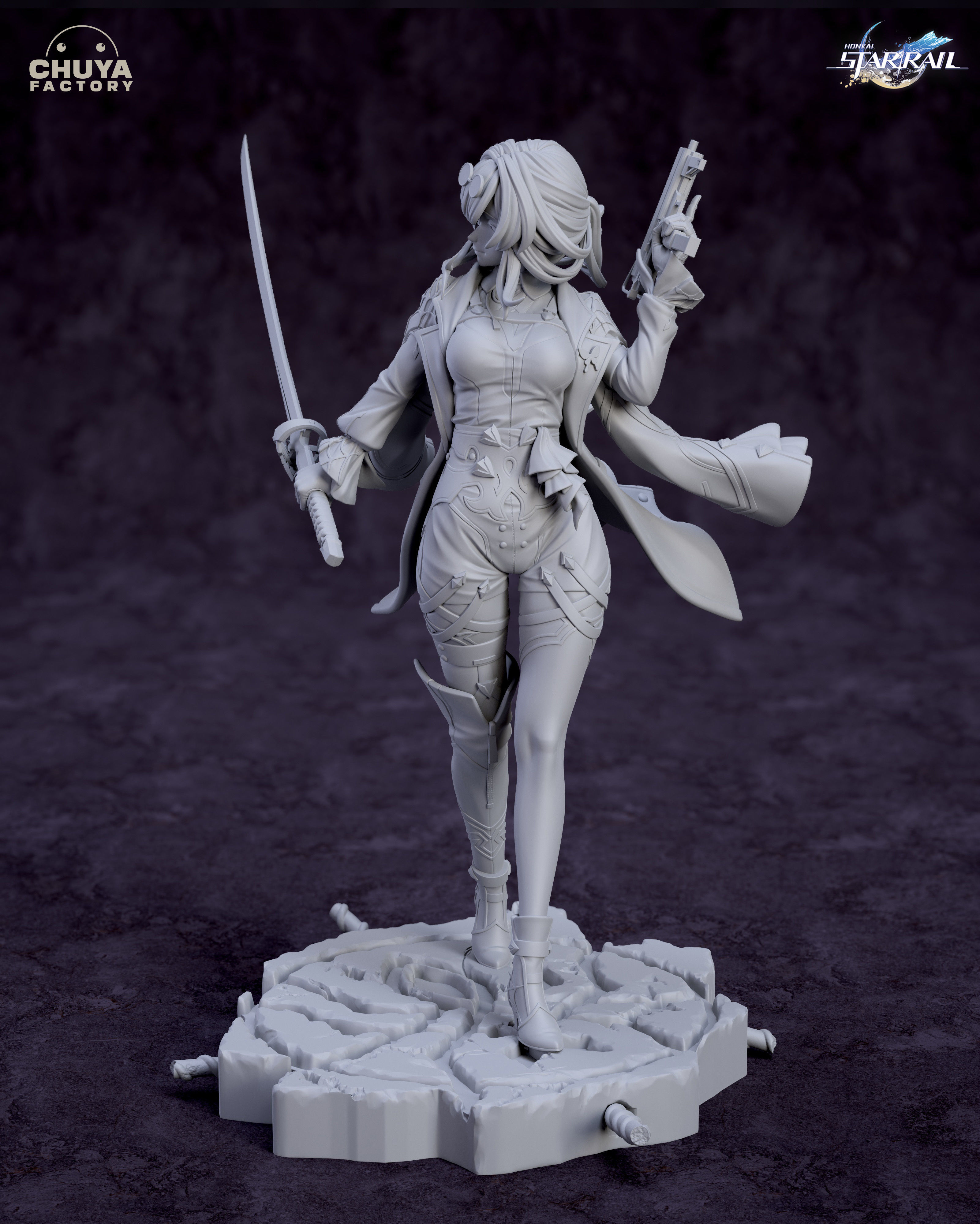 Kafka - Honkai Starrail 3D print model_2