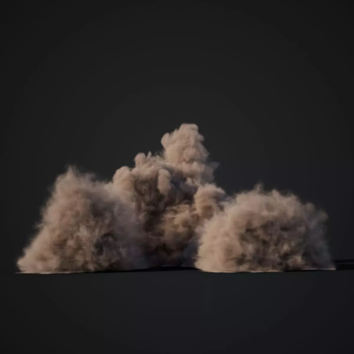 VDB Animated Dust Explosion 1 3D model_0