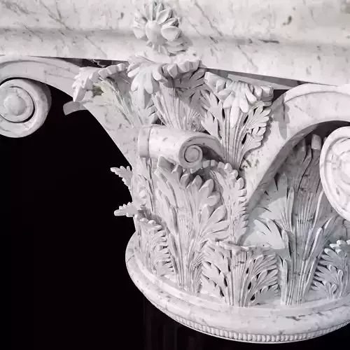 corinth column leafs 3D model